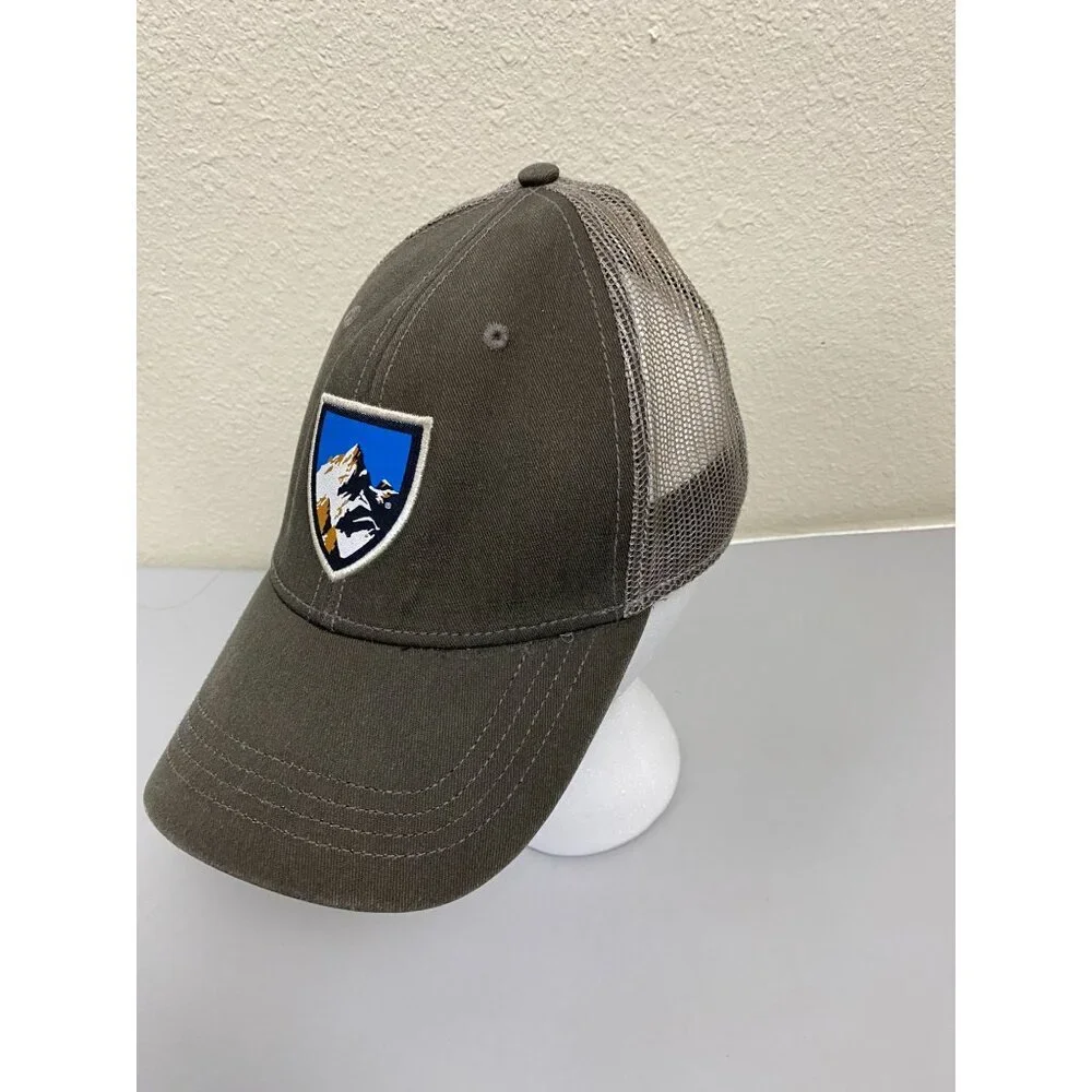Kuhl Hat Snapback Trucker Gray Baseball Cap Olive Green Outdoor Hiking‎ Camping